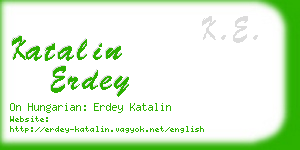 katalin erdey business card